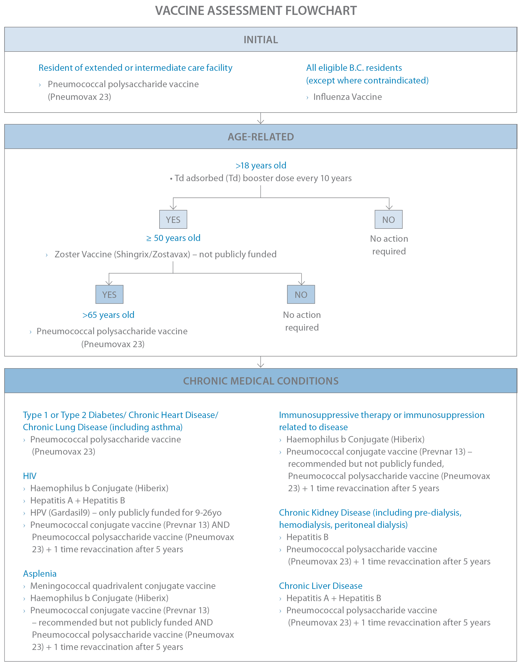 Vaccine Assessment Flowchart