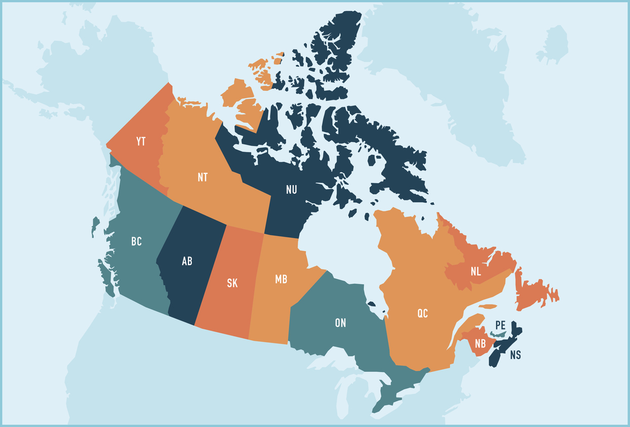 map du canada