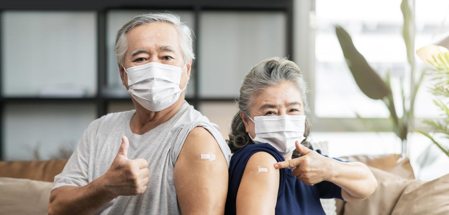 Patients after receiving flu shots