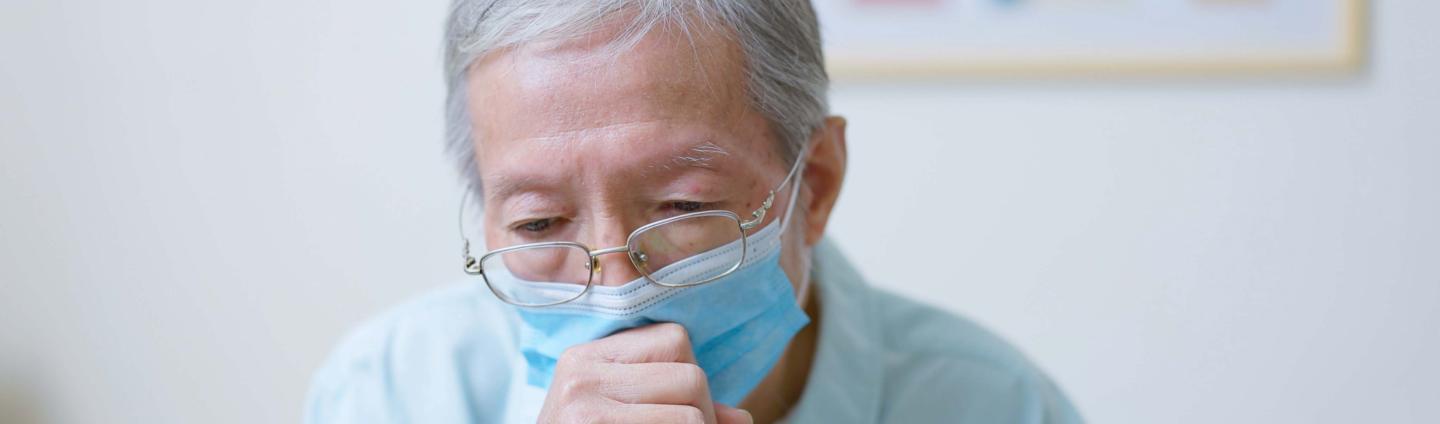 Older patient with mask